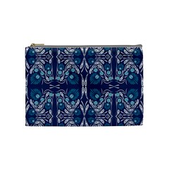 Folk Flowers Print Floral Pattern Ethnic Art Cosmetic Bag (medium) by Eskimos