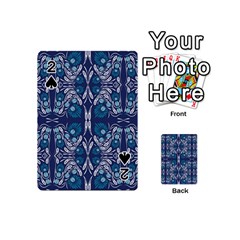 Folk Flowers Print Floral Pattern Ethnic Art Playing Cards 54 Designs (mini) by Eskimos