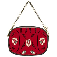 Folk flowers print Floral pattern Ethnic art Chain Purse (One Side)