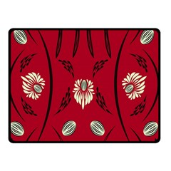 Folk Flowers Print Floral Pattern Ethnic Art Double Sided Fleece Blanket (small)  by Eskimos