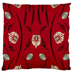 Folk Flowers Print Floral Pattern Ethnic Art Standard Flano Cushion Case (two Sides) by Eskimos