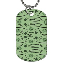 Folk Flowers Print Floral Pattern Ethnic Art Dog Tag (one Side) by Eskimos