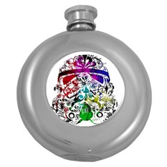 Abstrak Round Hip Flask (5 Oz)