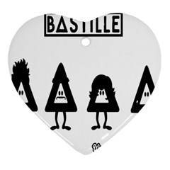 Bastille Ornament (heart) by nate14shop