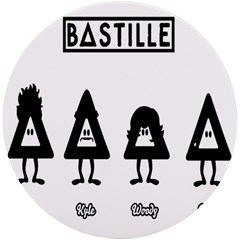 Bastille Uv Print Round Tile Coaster by nate14shop