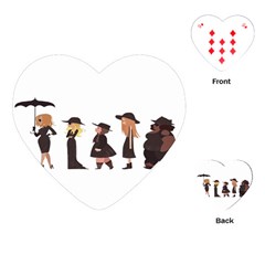 American Horror Story Cartoon Playing Cards Single Design (heart) by nate14shop