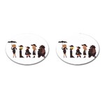 American Horror Story Cartoon Cufflinks (Oval) Front(Pair)