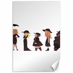 American Horror Story Cartoon Canvas 24  X 36  by nate14shop