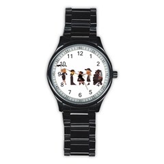 American Horror Story Cartoon Stainless Steel Round Watch by nate14shop