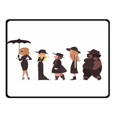 American Horror Story Cartoon Double Sided Fleece Blanket (small)  by nate14shop