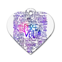 Piere Veil Dog Tag Heart (one Side) by nate14shop