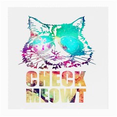 Check Meowt Medium Glasses Cloth (2 Sides) by nate14shop
