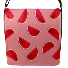 Water Melon Red Flap Closure Messenger Bag (s) by nate14shop