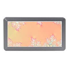 Peach Spring Frost On Flowers Fractal Memory Card Reader (mini) by Artist4God