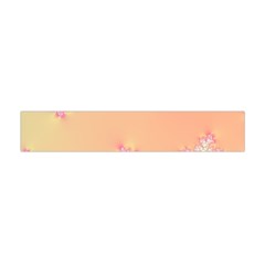 Peach Spring Frost On Flowers Fractal Flano Scarf (mini) by Artist4God