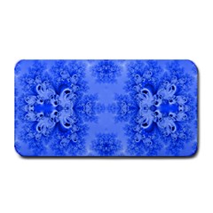 Blue Sky Over The Bluebells Frost Fractal Medium Bar Mats by Artist4God