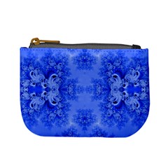 Blue Sky Over The Bluebells Frost Fractal Mini Coin Purse by Artist4God