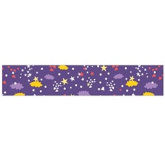 Pattern-cute-clouds-stars Large Flano Scarf 