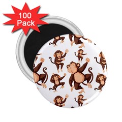 Monkey-seamless-pattern 2 25  Magnets (100 Pack) 