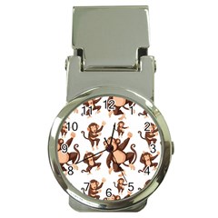 Monkey-seamless-pattern Money Clip Watches