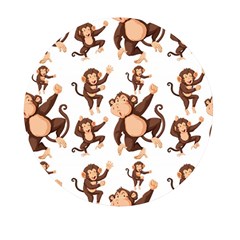 Monkey-seamless-pattern Mini Round Pill Box (pack Of 3)