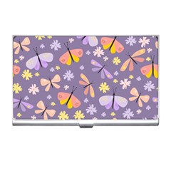 Vector-seamless-pattern-with-butterflies-beetles Business Card Holder