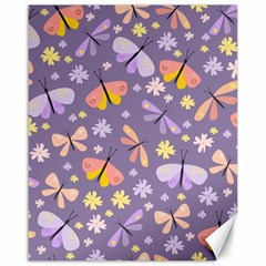 Vector-seamless-pattern-with-butterflies-beetles Canvas 16  X 20 