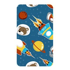 Seamless-pattern-vector-with-spacecraft-funny-animals-astronaut Memory Card Reader (rectangular) by Jancukart