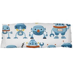 Seamless Pattern With Funny Robot Cartoon Body Pillow Case (dakimakura) by Jancukart