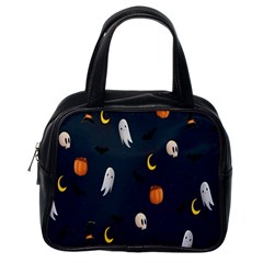 Halloween Ghost Pumpkin Bat Skull Classic Handbag (one Side) by artworkshop