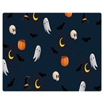 Halloween Ghost Pumpkin Bat Skull Double Sided Flano Blanket (Medium)  60 x50  Blanket Front