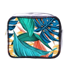 Leaves Tropical Exotic Mini Toiletries Bag (one Side) by artworkshop