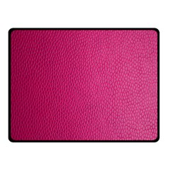 Pink Leather Leather Texture Skin Texture Double Sided Fleece Blanket (small)  by artworkshop