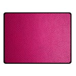 Pink Leather Leather Texture Skin Texture Double Sided Fleece Blanket (Small)  45 x34  Blanket Front