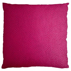 Pink Leather Leather Texture Skin Texture Large Flano Cushion Case (one Side) by artworkshop