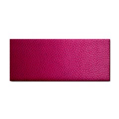 Pink Leather Leather Texture Skin Texture Hand Towel by artworkshop