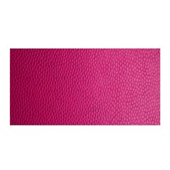 Pink Leather Leather Texture Skin Texture Satin Wrap 35  X 70  by artworkshop