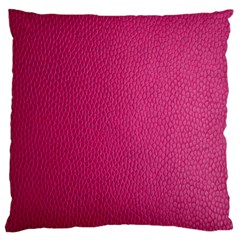 Pink Leather Leather Texture Skin Texture Large Cushion Case (one Side) by artworkshop