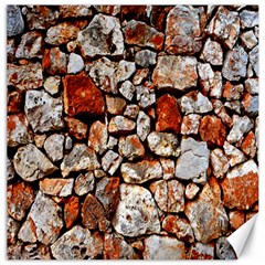 Stone Wall Wall Texture Drywall Stones Rocks Canvas 20  X 20  by artworkshop