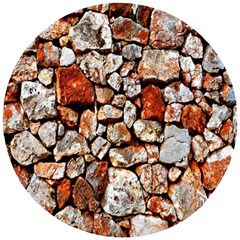 Stone Wall Wall Texture Drywall Stones Rocks Wooden Puzzle Round by artworkshop