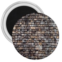 Wall Stone Wall Brick Wall Stoneworks Masonry 3  Magnets by artworkshop