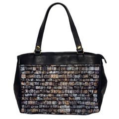 Wall Stone Wall Brick Wall Stoneworks Masonry Oversize Office Handbag by artworkshop