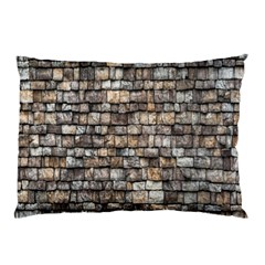 Wall Stone Wall Brick Wall Stoneworks Masonry Pillow Case (Two Sides)