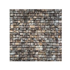 Wall Stone Wall Brick Wall Stoneworks Masonry Square Satin Scarf (30  X 30 ) by artworkshop