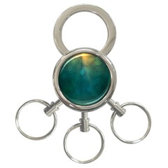 Background Green 3-ring Key Chain by nate14shop