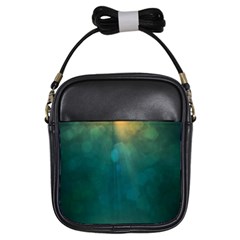 Background Green Girls Sling Bag by nate14shop