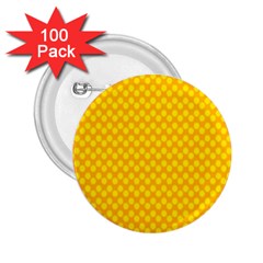 Polkadot Gold 2 25  Buttons (100 Pack)  by nate14shop