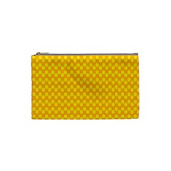 Polkadot Gold Cosmetic Bag (small) by nate14shop