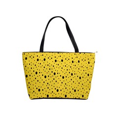 Polkadot Yellow Classic Shoulder Handbag by nate14shop