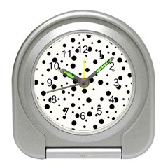 Motif-polkadot-001 Travel Alarm Clock by nate14shop